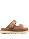 Ugg Goldenstar Glide Sandals In Brown