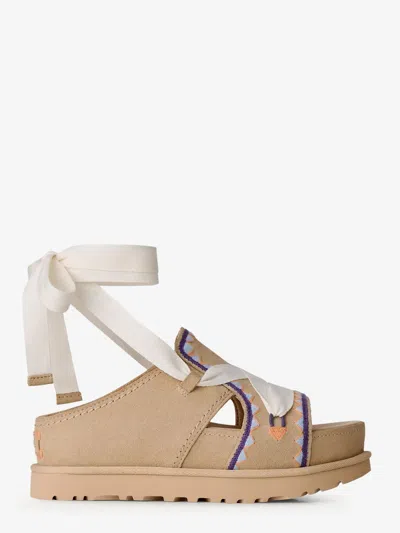 Ugg Goldenstar Hi Artistitch Ribbon Sandals In Multi