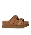 Ugg Goldenstar Hi Slide Slipper-mule In Leather Color Suede
