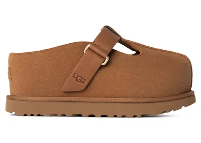 Pre-owned Ugg Goldenstar Hi Clog (women's) Sneakers In Chestnut In Brown