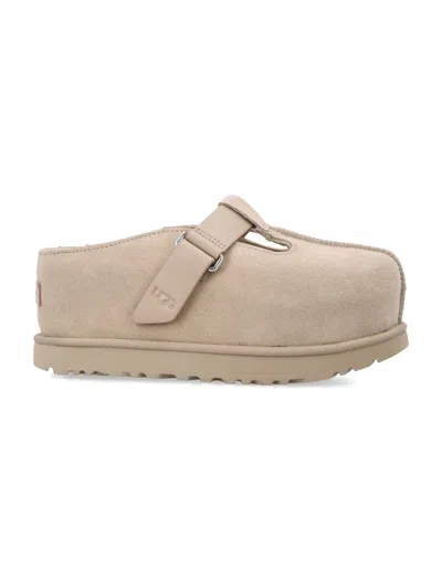 Ugg Suede Mules In Beige
