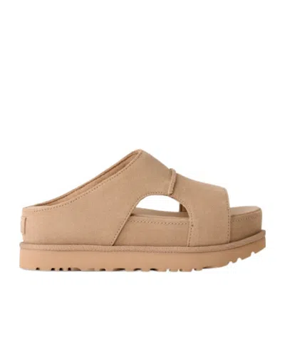 Ugg Goldenstar Hi Cutout Slides In Brown