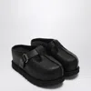 Ugg Buckle Detail Textured Sole Mules