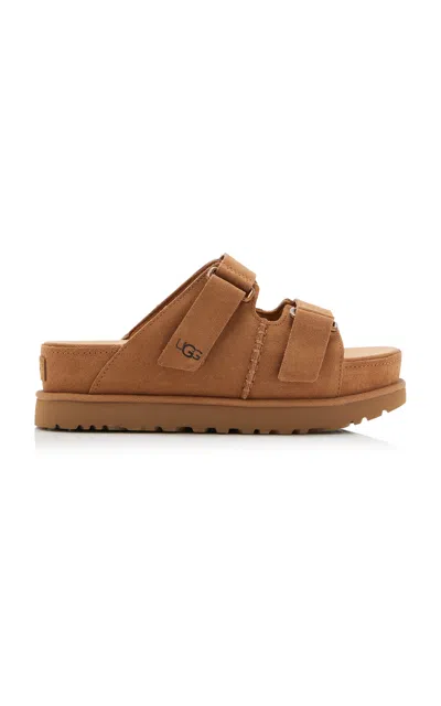 UGG GOLDENSTAR HI SHEEPSKIN SLIDE SANDALS