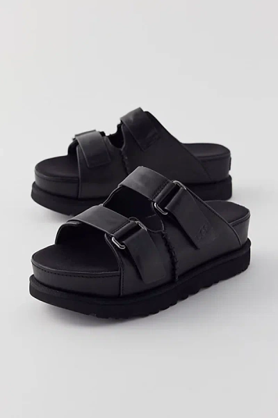 Ugg Goldenstar Hi Slide Sandal In Black, Women's At Urban Outfitters