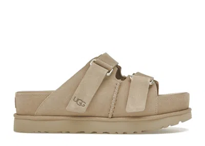 Pre-owned Ugg Goldenstar Hi Slide (women's) Sneakers In Sand