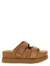 Ugg Goldenstar Hi Slide Slipper-mule In Leather Color Suede In Brown