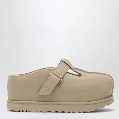 Ugg Goldenstar Hi Suede Clogs In Sand In Brown