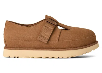 Pre-owned Ugg Goldenstar Mary Jane (women's) Sneakers In Chestnut In Brown