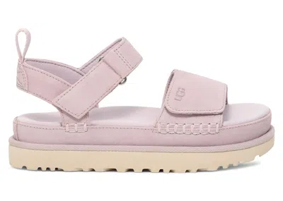 Pre-owned Ugg Goldenstar Platform Sandal (women's) Sneakers In Bay Fog In Gray