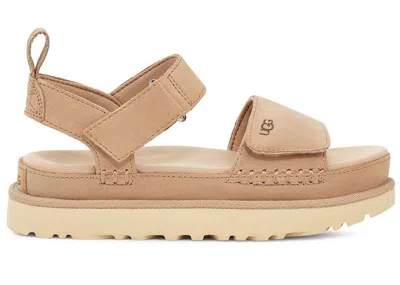 Pre-owned Ugg Goldenstar Platform Sandal (women's) Sneakers In Driftwood