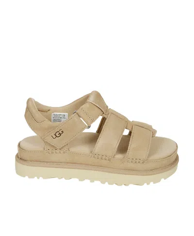 Ugg Goldenstar Round-toe Sandals In Beige