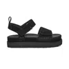 Ugg Logo Flat Sandals In Black