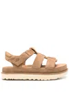 Ugg Goldenstar Suede Strap Sandals In Brown