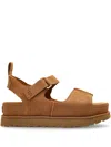 Ugg Goldenstar Hi Suede Sandals Chestnut In Neutral