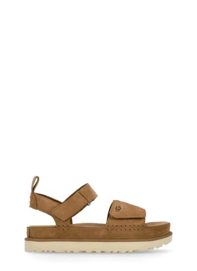Ugg Women's Goldenstar Platform Sandals In Brown