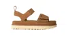 Ugg Brown Logo Open Toe Sandals In Multi