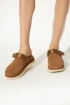 Ugg Goldenstar Suede Clogs In Brown