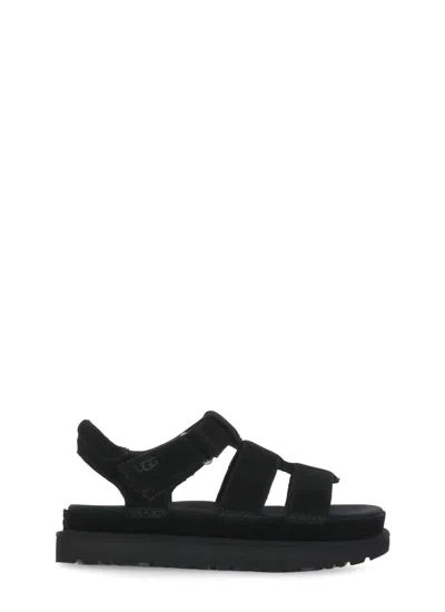 Ugg Goldenstar Strap Sandals In Black