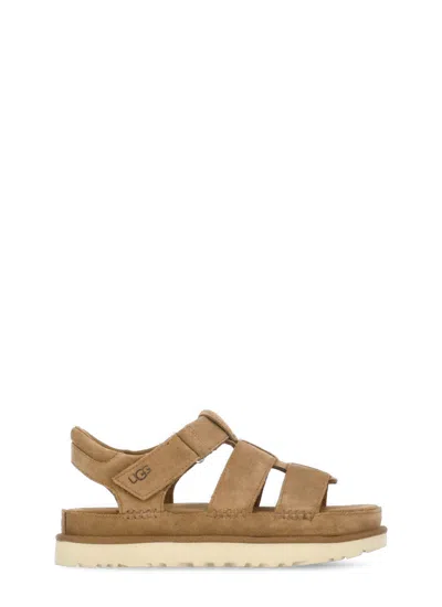 Ugg Goldenstar Strap Sandals In Brown