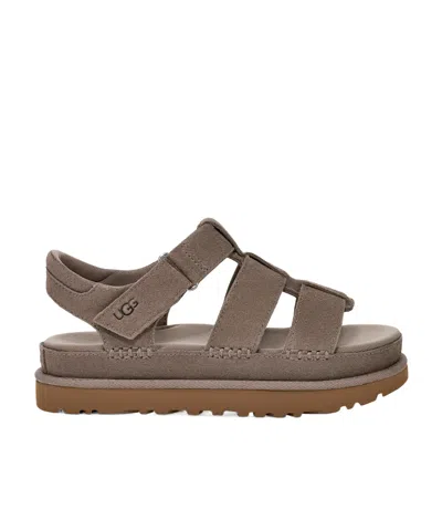 Ugg Goldenstar Strap-up Sandals In Smoke Plume