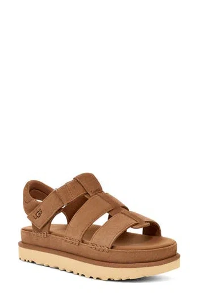 Ugg ® Goldenstar Strappy Platform Sandal In Brown