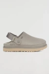 Ugg Goldenstar Suede Clog In Seal, Women's At Urban Outfitters In Beige