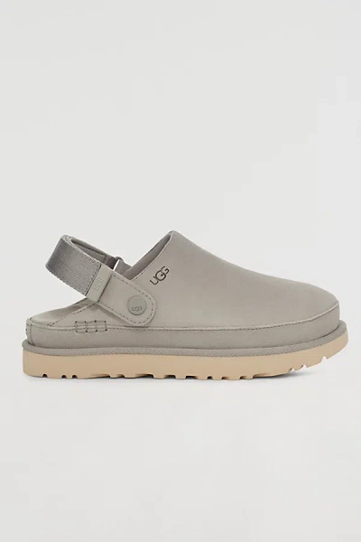 Ugg Goldenstar Suede Clog In Seal, Women's At Urban Outfitters In Seal
