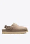 Ugg Goldenstar Suede Clogs In Neutral