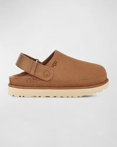 UGG GOLDENSTAR SUEDE SLINGBACK CLOGS