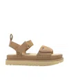 Ugg Logo Flat Sandals In Brown