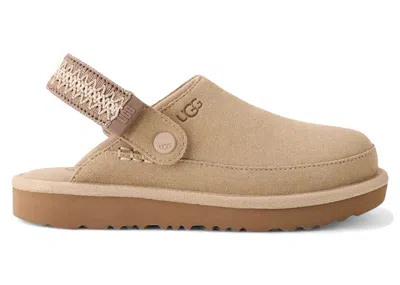 Pre-owned Ugg Goldenstar Braid Clog (kids) Sneakers In Mustard Seed In Yellow
