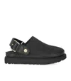 Ugg Goldenstar Villa Leather Sabot In Black