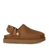 Ugg 25mm W Goldenstar Villa Suede Mules In Brown