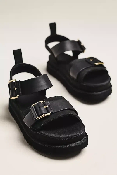 Ugg Goldenstar Villa Sandals In Black
