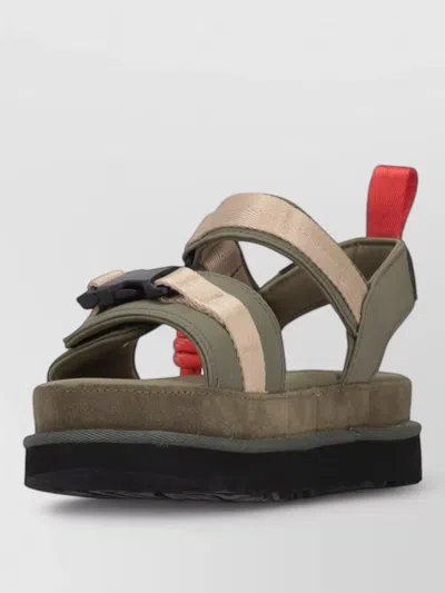 Ugg Goldenstar Wildwood Open Toe Sandals In Green