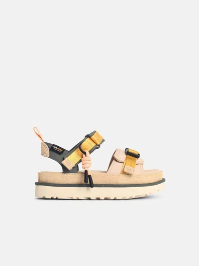 Ugg 'goldenstar Wilwood' Sandy Suede Sandals In Multi