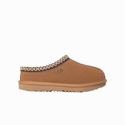 Ugg Grade School Kid's Tasman Ii Slipper In Chestnut In Brown