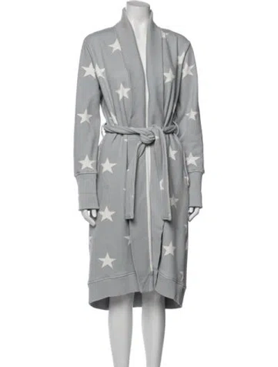 Pre-owned Ugg Graphic Print Robe In Gray