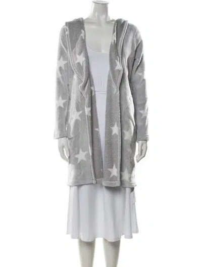 Pre-owned Ugg Graphic Print Robe In Gray