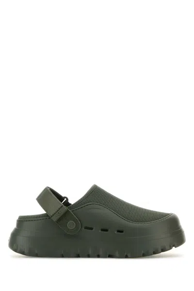 Ugg Green Rubber And Mesh Peakmod Slippers