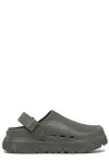 Ugg Peakmod Green Mules With Adjustable Strap And Lug Sole In Tech Fabric Man In Green
