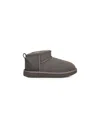 Ugg Grey Classic Ultra Mini Boots In Grey