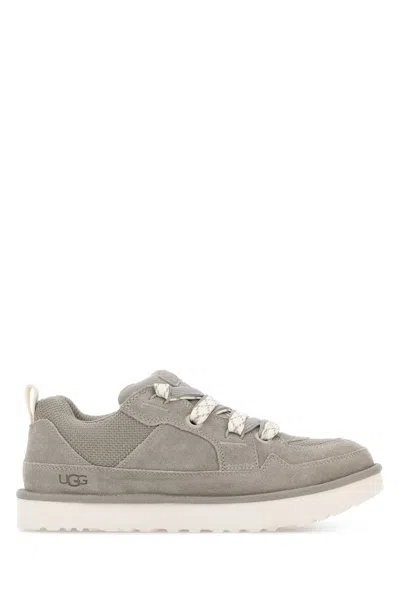 Ugg Grey Suede Lowmel Sneakers In Multi