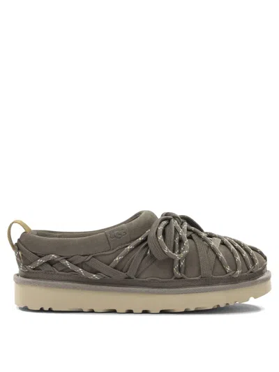 Ugg Grey Suede Rubber Loafers In Gray