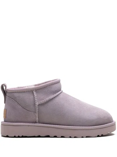 Ugg Grey Ultra Mini Boots In Gray