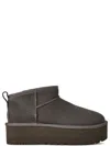 Ugg Classic Ultra Mini Grey Boot With Platform In Multi