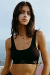 Ugg Solid Color Gwendolynn Bra With Logoed Band In Black