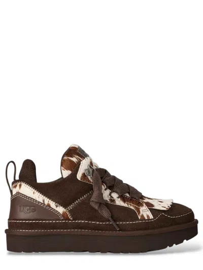 Ugg Hand-dyed Leather & Suede Mini Sneaker With Fringe Detail In Multi
