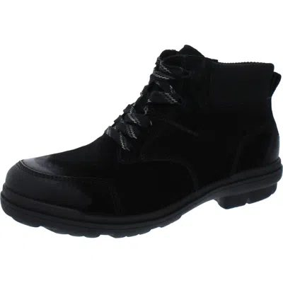 Ugg Hapsburg Womens Suede Zipper Booties In Black